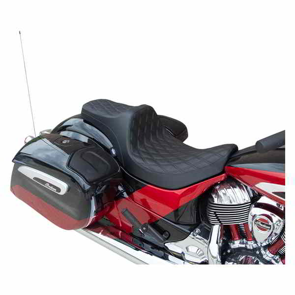 取寄せ プレデターIIIシート ドラッグスペシャリティーズ Predator III Seat - Double Diamond - Black Stitching - Vinyl - '14-'22 Indian 0810-2262 08102262