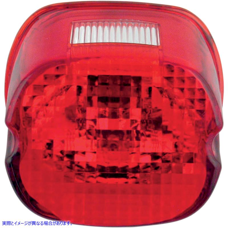 取寄せ トップタグウィンドウを備えたレイダウンテールライトレンズ ドラッグスペシャリティーズ Laydown Taillight Lens - Red 0902-6320 09026320