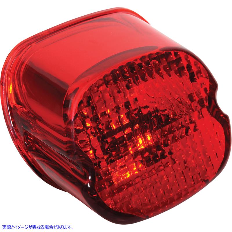 取寄せ ボトムタグレンズを備えたレイダウンテールライトレンズ ドラッグスペシャリティーズ Taillight Lens - Bottom Tag Window - Red 0902-6321 09026321