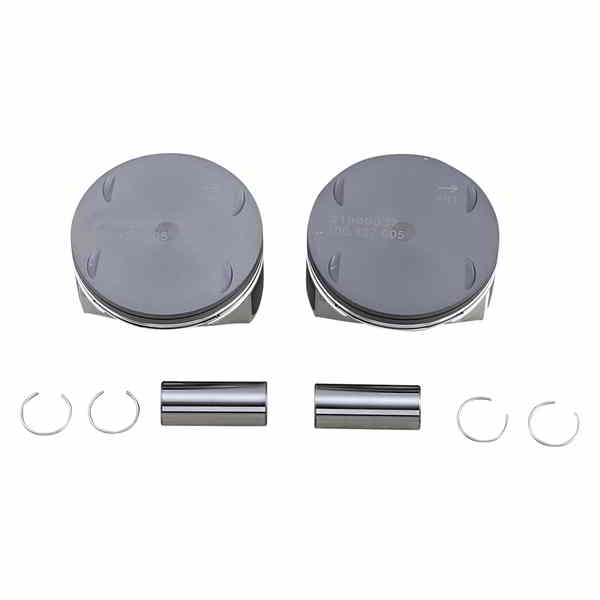 取寄せ ピストンキット - +0.005 - 107インチモーター - M8 ドラッグスペシャリティーズ Piston Kit - +0.005 - 107 Motor - M8 0911-0050 09110050