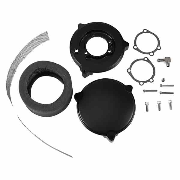 取寄せ 高性能 6インチ Dragtron II エアクリーナーキット - ブラック ドラッグスペシャリティーズ High Performance 6 Dragtron? II Air Cleaner Kit - Black 1010-2692 10102692