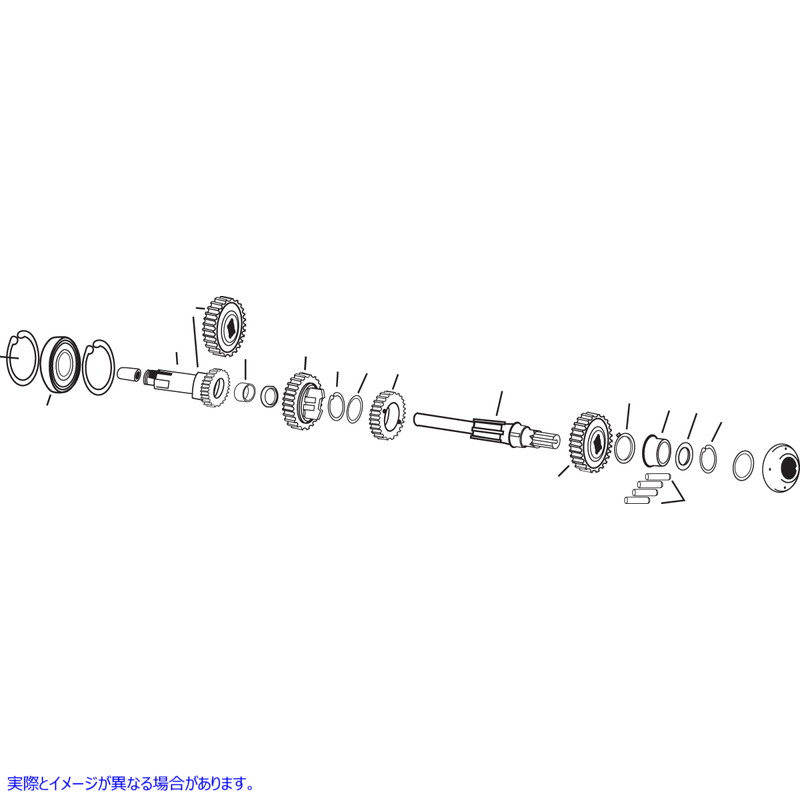 取寄せ 4速伝送ベアリング ドラッグスペシャリティーズ Transmission Bearing - '57-'90 XL 1106-0010 11060010