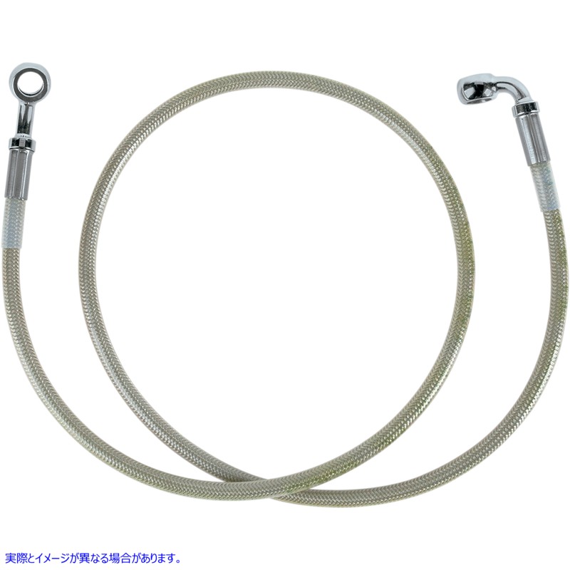 取寄せ ブレーキライン - フロント（上部） - ステンレススチール ドラッグスペシャリティーズ Brake Line - Front (Upper) - Stainless Steel 1204-2754 12042754
