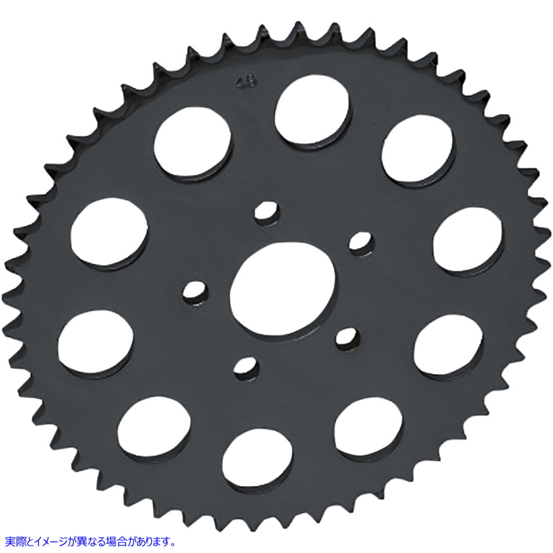 取寄せ リアスプロケット - ブラック - フラット - 51歯 ドラッグスペシャリティーズ Rear Sprocket - Black - Flat - 51 Tooth 1210-1835 12101835