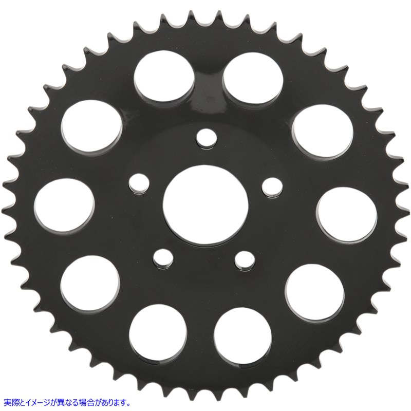取寄せ リアスプロケット - ブラック - ディッシュ - 46歯 ドラッグスペシャリティーズ Rear Sprocket - Black - Dished - 46 Tooth 1210-1836 12101836