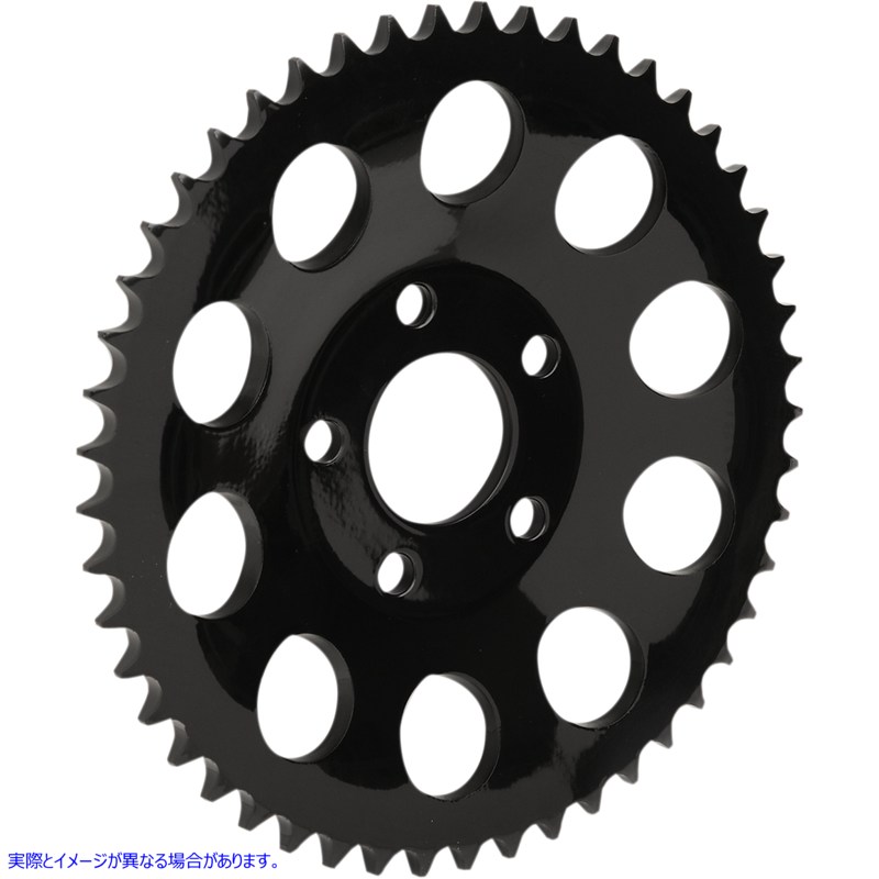 取寄せ リアスプロケット - ブラック - ディッシュ - 49歯 ドラッグスペシャリティーズ Rear Sprocket - Black - Dished - 49 Tooth 1210-1838 12101838