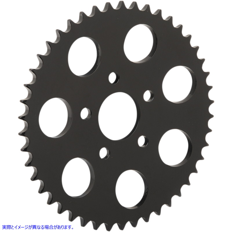 取寄せ リアスプロケット - ブラック - ディッシュ - 46歯 ドラッグスペシャリティーズ Rear Sprocket - Black - Dished - 46 Tooth 1210-1840 12101840