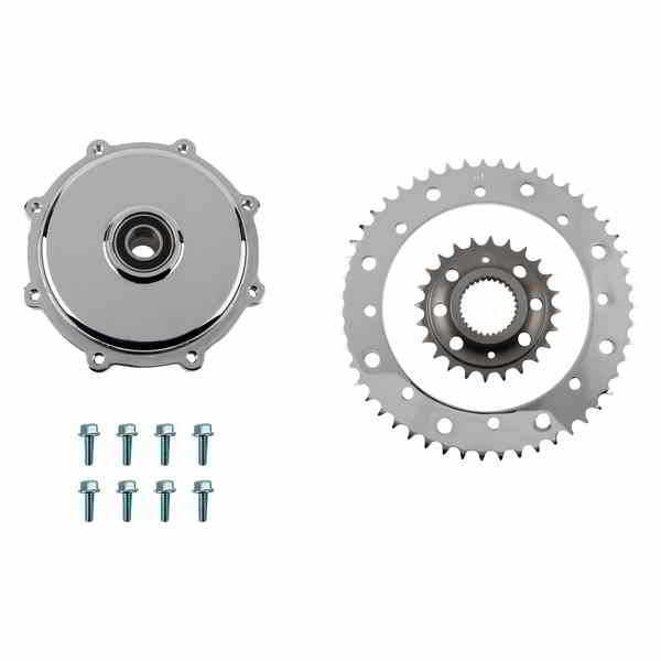 取寄せ コンバージョンスプロケットキット ドラッグスペシャリティーズ Conversion Sprocket Kit - Chrome - M8 Touring/Trike 1210-2664 12102664