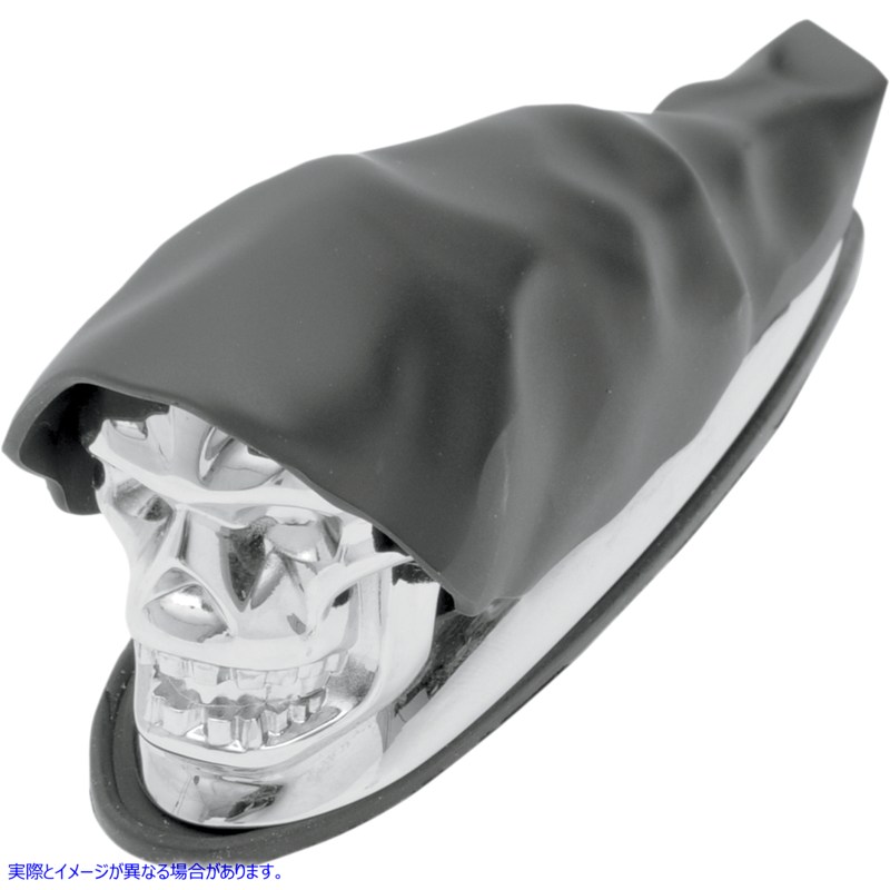 取寄せ シュラウドスカルフェンダー飾り ドラッグスペシャリティーズ Shrouded Skull Fender Ornament 1405-0158 14050158