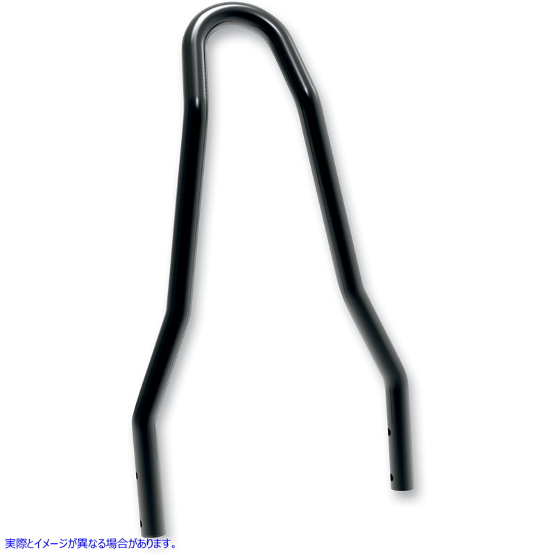 取寄せ ラウンドテーパードシシーバー - ブラック - 高さ13インチ x 幅7.50インチ ドラッグスペシャリティーズ Round Tapered Sissy Bar - Black - 13H x 7.50W 1501-0412 15010412