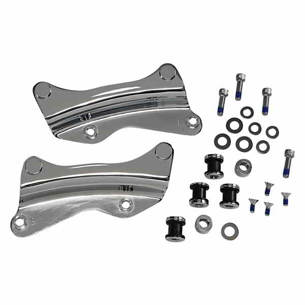 取寄せ バックレストドッキングキット - クローム ドラッグスペシャリティーズ Backrest Docking Kit - Chrome 1510-0495 15100495