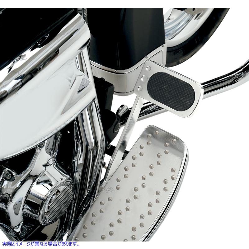 取寄せ ブレーキペダルパッド - クローム - FL ドラッグスペシャリティーズ Brake Pedal Pad - Chrome - FL 1610-0133 16100133