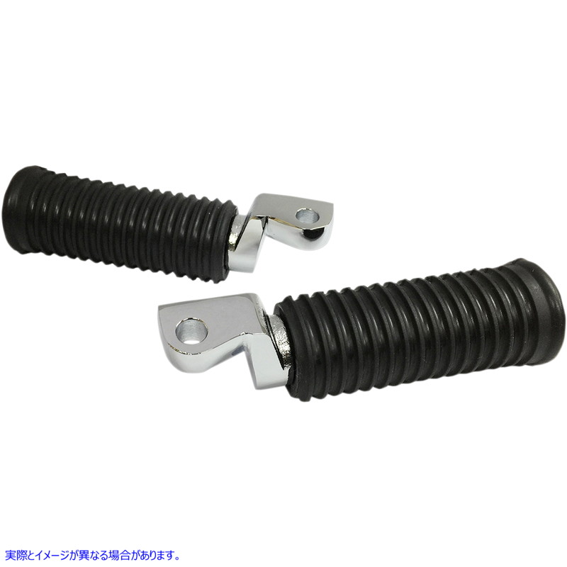 取寄せ ラバーフットペグ - ドライバー - クローム - XL ドラッグスペシャリティーズ Rubber Foot Pegs - Driver - Chrome - XL 1620-1839 16201839