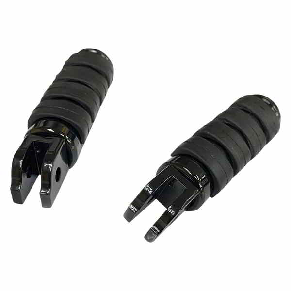 取寄せ FML ソフトライドフットペグ - ドライバー - ブラック - ソフテイル ドラッグスペシャリティーズ FML Soft-Ride Footpegs - Driver - Black - Softail 1620-1892 16201892