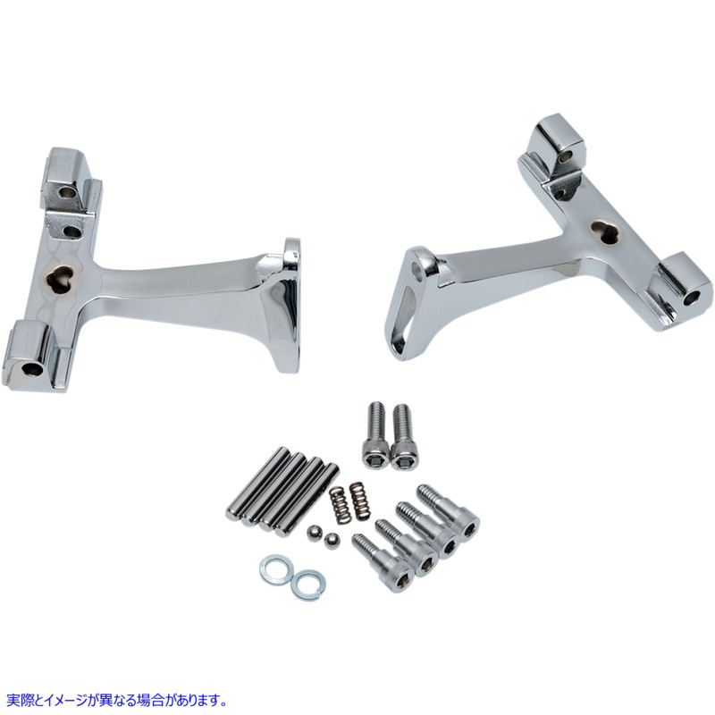 取寄せ パッセンジャーフットボードマウント - クローム ドラッグスペシャリティーズ Passenger Footboard Mount - Chrome 1621-0392 16210392