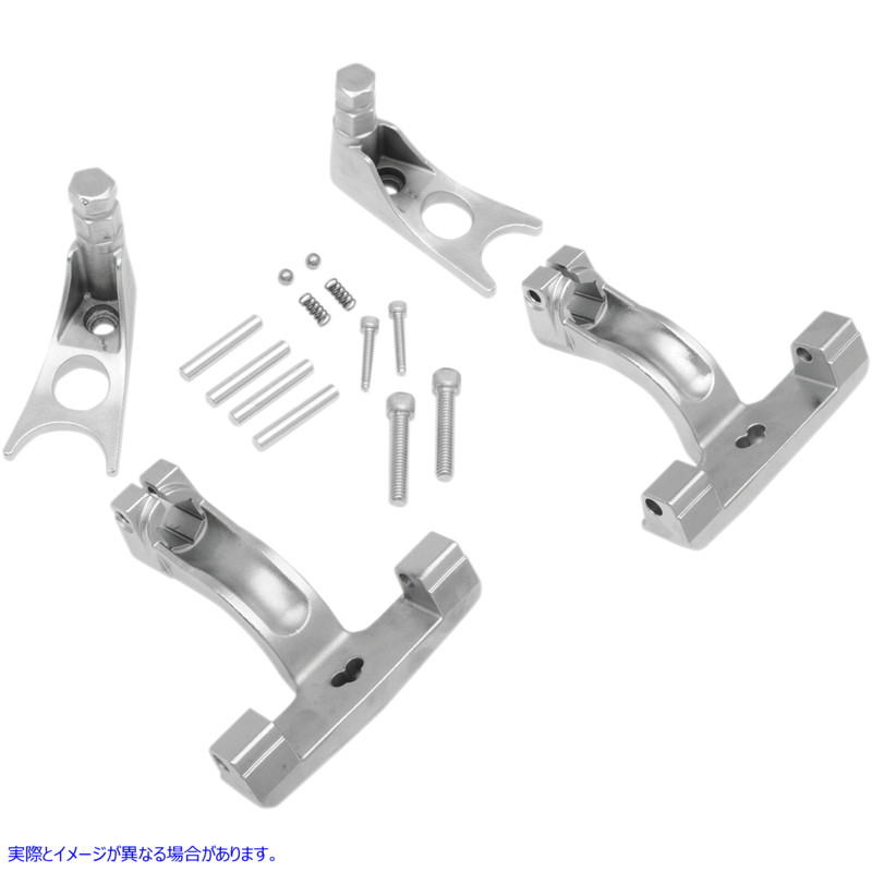 取寄せ 助手席側フロアボードマウント - クローム - FL/FX ドラッグスペシャリティーズ Passenger Floorboard Mount - Chrome - FL/FX 1621-0512 16210512