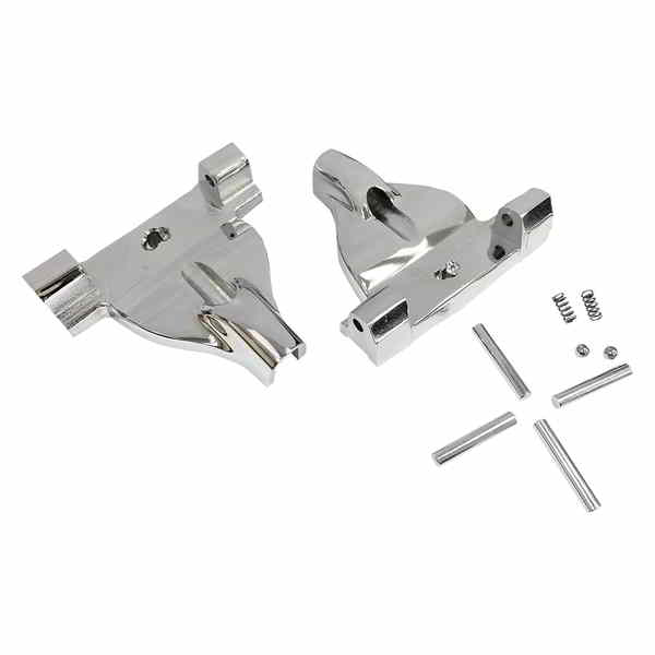 取寄せ 助手席側フロアボードマウント - クローム ドラッグスペシャリティーズ Passenger Floorboard Mount - Chrome 1621-1002 16211002