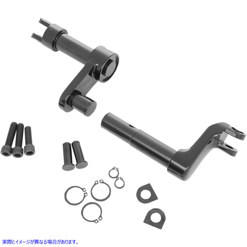 取寄せ フットペグマウント - 2インチ延長 - ブラック ドラッグスペシャリティーズ Footpeg Mount - 2 Extended - Black 1622-0477 16220477