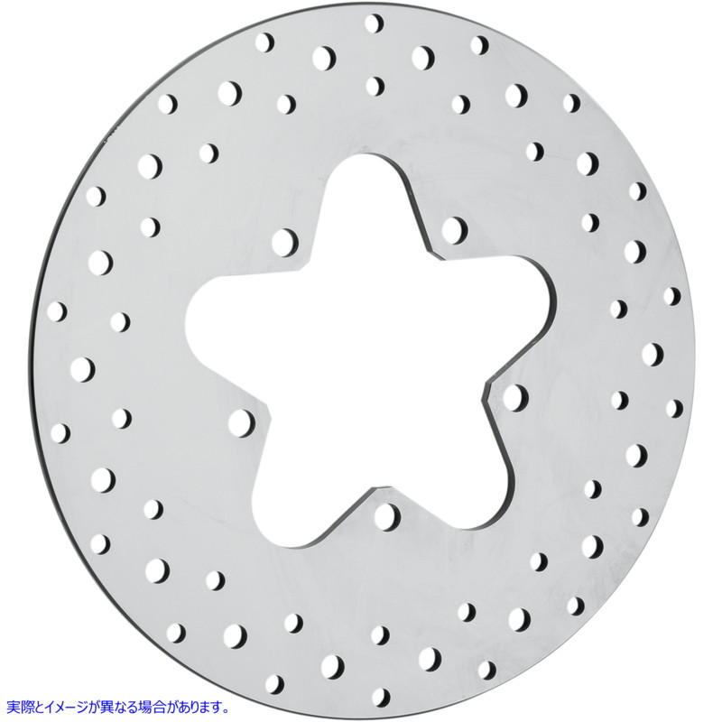 取寄せ ドリルドブレーキローター - リア - 11.5インチ - ツーリング ドラッグスペシャリティーズ Drilled Brake Rotor - Rear - 11.5 - Touring 1710-1063 17101063