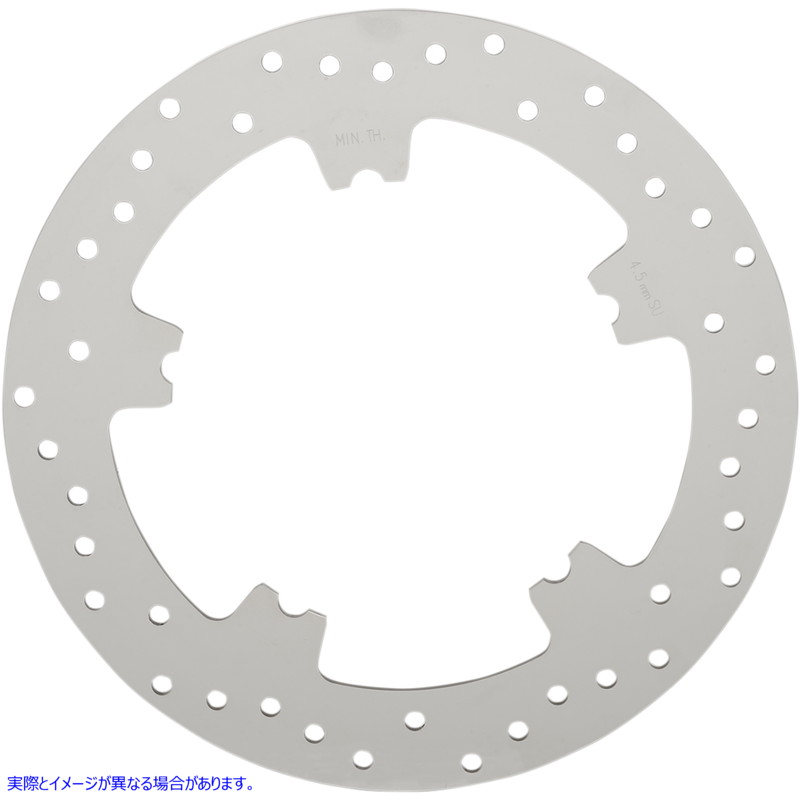 取寄せ ドリルドブレーキローター - フロント - 11.8インチ - Dyna/V-Rod ドラッグスペシャリティーズ Drilled Brake Rotor - Front - 11.8 - Dyna/V-Rod 1710-3155 17103155