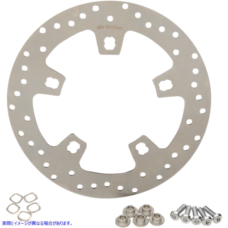 取寄せ フロントローター - 11.5インチ - ステンレススチール ドラッグスペシャリティーズ Front Rotor - 11.5 - Stainless Steel 1710-3410 17103410