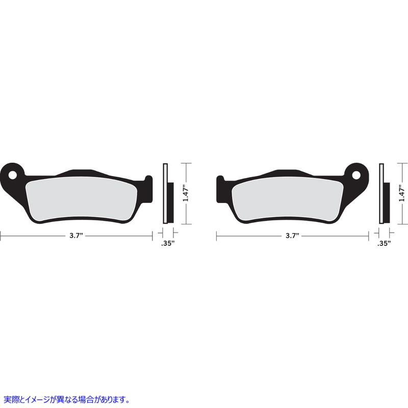 取寄せ オーガニックハーレー/ビューエルブレーキパッド ドラッグスペシャリティーズ Organic Brake Pads - Street 500/750 XG 1720-0282 17200282