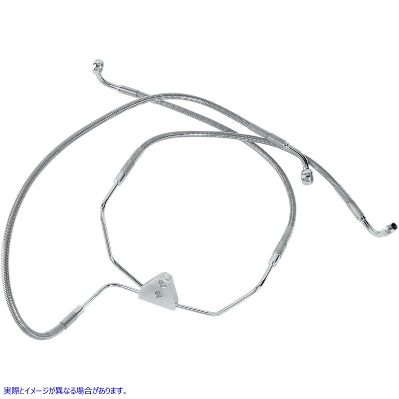 取寄せ ブレーキライン - フロント（下部/上部） - ステンレススチール ドラッグスペシャリティーズ Brake Line - Front (Lower/Upper) - Stainless Steel 1741-0868 17410868