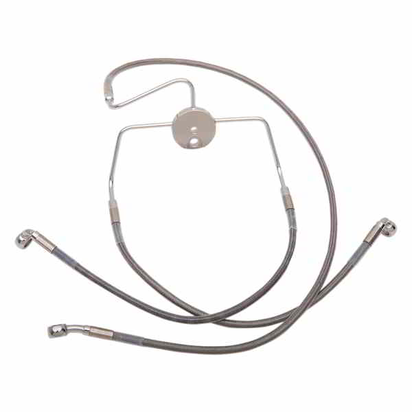取寄せ ブレーキライン - フロント - +8インチ - ステンレススチール ドラッグスペシャリティーズ Brake Line - Front - +8 - Stainless Steel 1741-2637 17412637