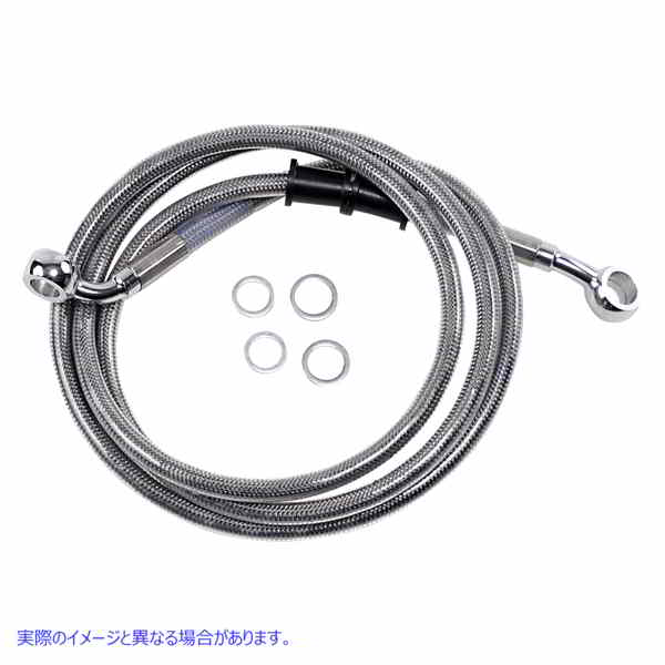 取寄せ 拡張長さのステンレススチールブレーキラインキット ドラッグスペシャリティーズ Brake Line - +6 - Stainless Steel - FXDB 1741-2891 17412891