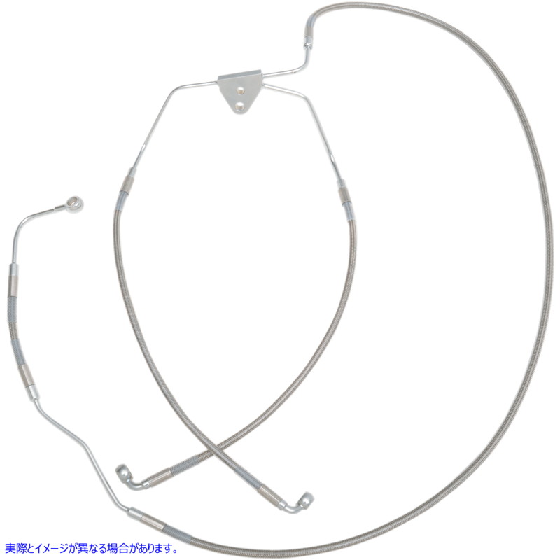 取寄せ ブレーキライン - フロント（下部/中部） - ステンレススチール ドラッグスペシャリティーズ Brake Line - Front (Lower/Mid) - Stainless Steel 1741-2938 17412938