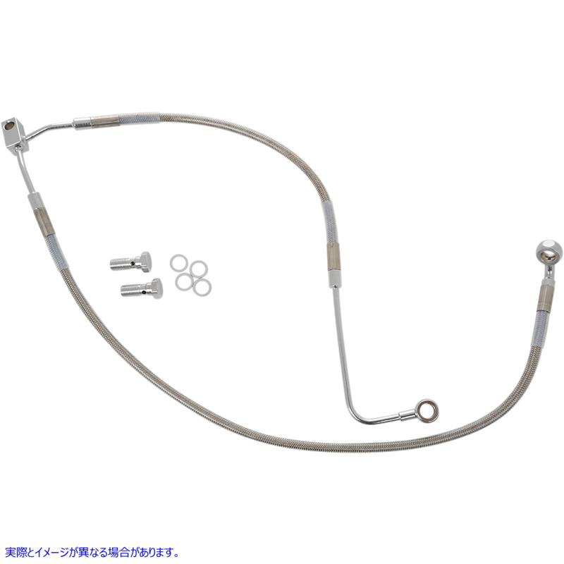 取寄せ ブレーキライン - フロント（下部/上部） - ステンレススチール ドラッグスペシャリティーズ Brake Line - Front (Lower/Upper) - Stainless Steel 1741-3775 17413775