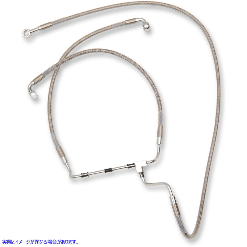 取寄せ ブレーキライン - +10インチ - ステンレススチール ドラッグスペシャリティーズ Brake Line - +10 - Stainless Steel 1741-3983 17413983