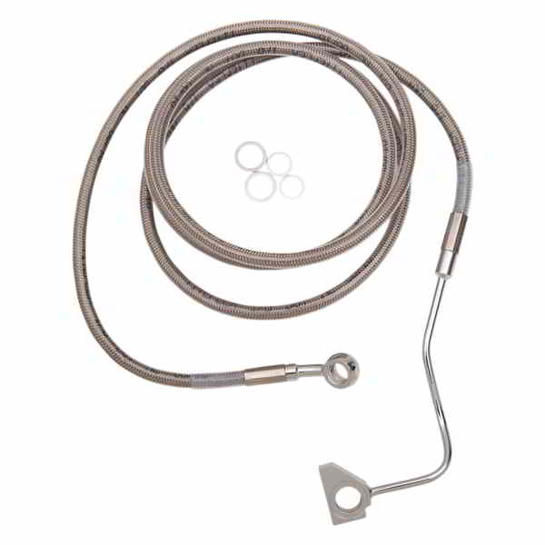 取寄せ ブレーキライン - +8インチ - ステンレススチール - ABS ドラッグスペシャリティーズ Brake Line - +8 - Stainless Steel - ABS 1741-3992 17413992