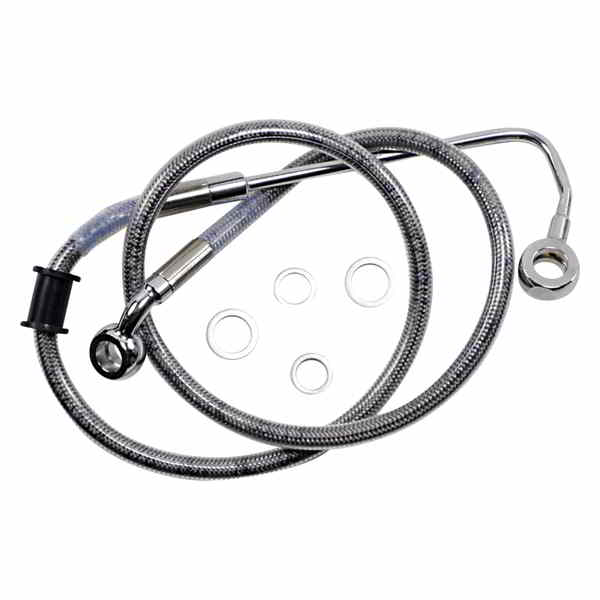 取寄せ ブレーキライン - フロント（上部） - ステンレススチール ドラッグスペシャリティーズ Brake Line - Front (Upper) - Stainless Steel 1741-5764 17415764