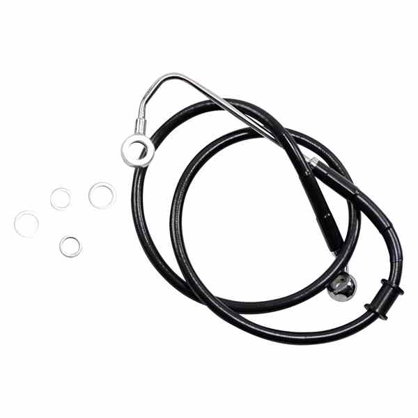 取寄せ ブレーキライン - +6インチ - ブラック - 15-17 ソフテイル ドラッグスペシャリティーズ Brake Line - +6 - Black - '15-'17 Softail 1741-5773 17415773