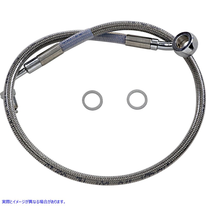 取寄せ ブレーキライン - +2インチ - ステンレススチール - 18-22 ソフテイル ドラッグスペシャリティーズ Brake Line - +2 - Stainless Steel - '18-'22 Softail 1741-5825 17415825