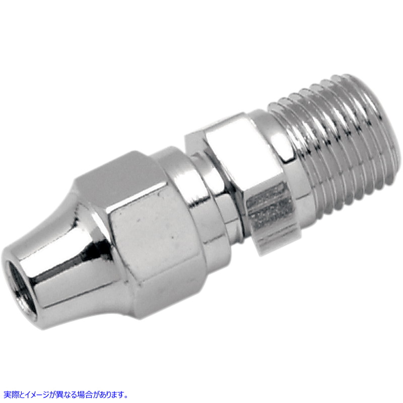 取寄せ ブレーキラインフィッティング ドラッグスペシャリティーズ Brake Line Fitting - 1/8 NPT - Straight 1742-0061 17420061