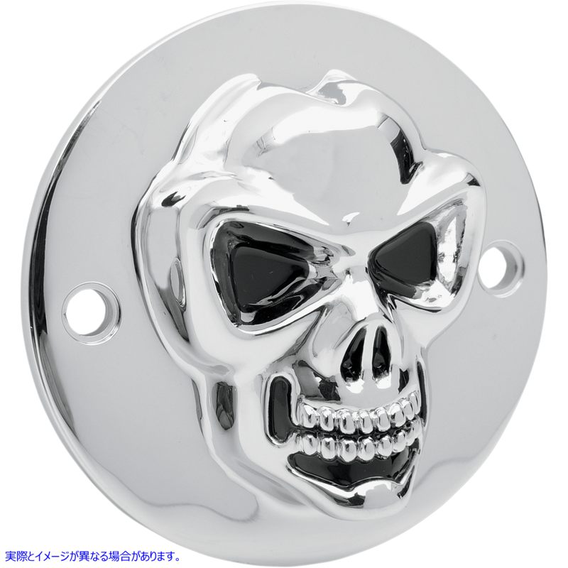 取寄せ 3-Dスカルポイントカバー ドラッグスペシャリティーズ 3-D Skull Points Cover - Big Twin 1902-0185 19020185