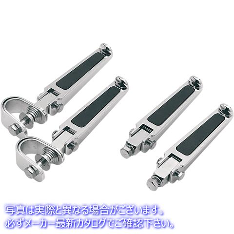 取寄せ ゴム製インレイ付きのフットペグ ドラッグスペシャリティーズ U-Clamp Footpegs - Rubber Inlay 1904-1764 19041764