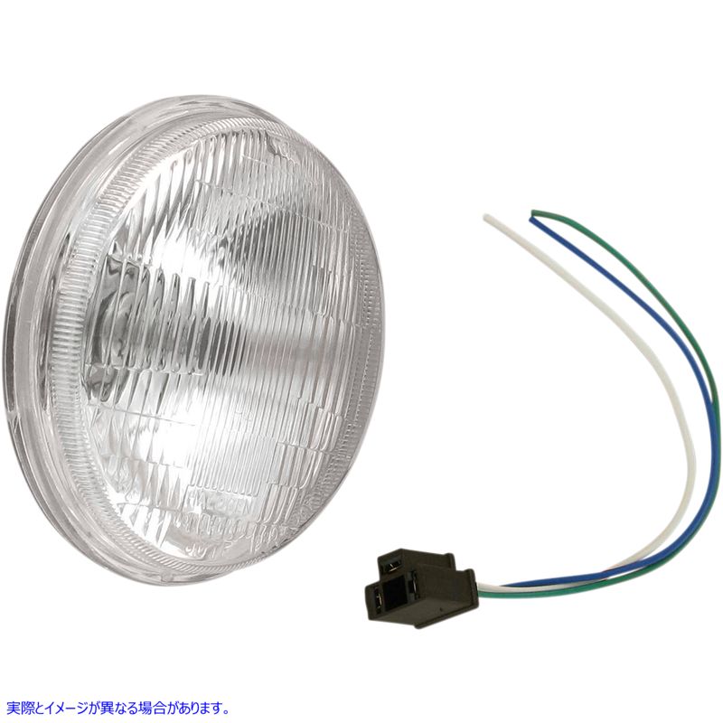 取寄せ 5-3/4ダイキャストヘッドライト - バルブ ドラッグスペシャリティーズ Replacement Headlight for 2001-0207 2001-0329 20010329