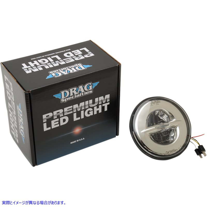取寄せ 7インチリフレクタースタイルヘッドライト - クローム ドラッグスペシャリティーズ 7 Reflector-Style Headlight - Chrome 2001-1542 20011542