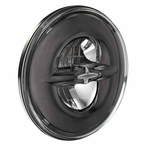 取寄せ 7インチリフレクタースタイルヘッドライト - ダーククローム ドラッグスペシャリティーズ 7 Reflector-Style Headlight - Dark Chrome 2001-1792 20011792