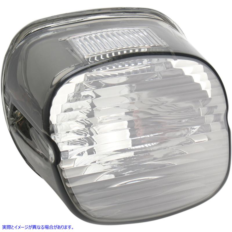 取寄せ トップタグウィンドウを備えたレイダウンテールライトレンズ ドラッグスペシャリティーズ Laydown Taillight Lens - Smoke 2010-0778 20100778