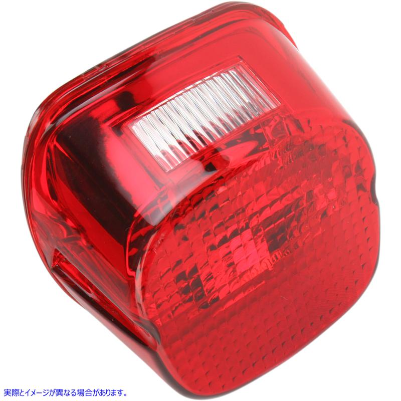 取寄せ トップタグウィンドウを備えたレイダウンテールライトレンズ ドラッグスペシャリティーズ Laydown Taillight Lens - Red 2010-0782 20100782