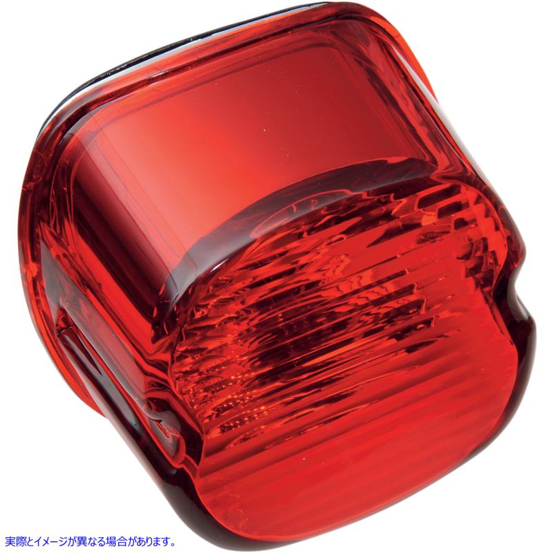 取寄せ タグウィンドウのないレイダウンテールライトレンズ ドラッグスペシャリティーズ Laydown Taillight Lens - Red 2010-0799 20100799