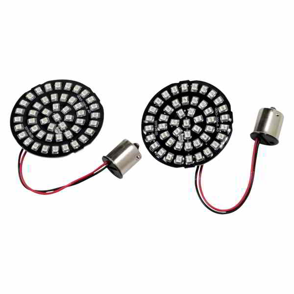 取寄せ バレットスタイルターンシグナルインサート - レッド ドラッグスペシャリティーズ Bullet-Style Turn Signal Insert - Red 2020-1811 20201811