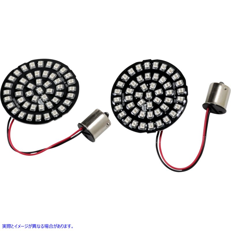 取寄せ LEDターン信号インサート ドラッグスペシャリティーズ Bullet-Style Turn Signal Insert - Red  2020-1811 20201811