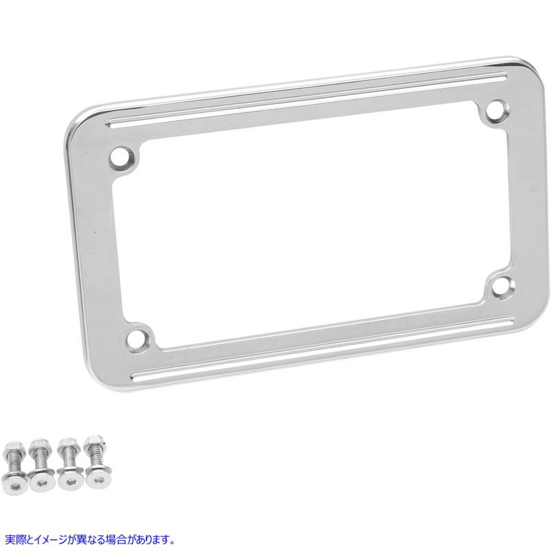 取寄せ クロムナンバープレートフレーム ドラッグスペシャリティーズ License Plate Frame - Chrome 2030-0214 20300214