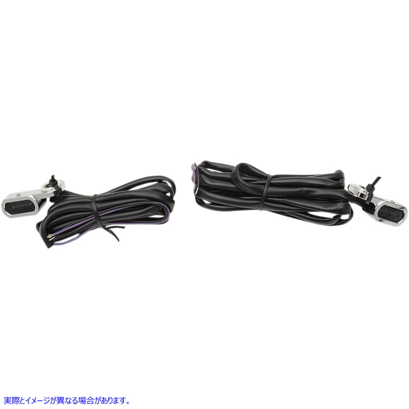 取寄せ LEDハンドルバーマーカーライト - 油圧クラッチ - クローム/スモーク ドラッグスペシャリティーズ LED Handlebar Marker Lights - Hydraulic Clutch - Chrome/Smoke 2040-2129 20402129