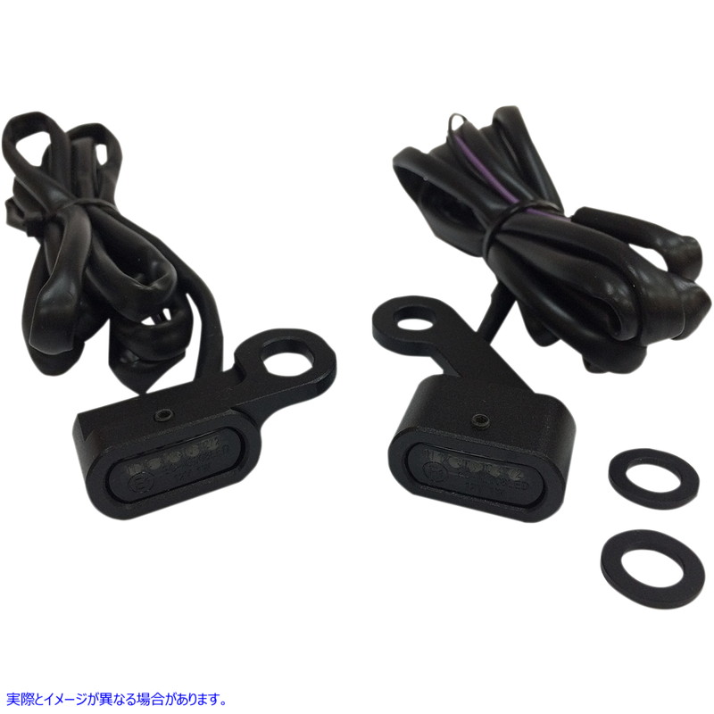 取寄せ LEDハンドルバーマーカーライト - XL - ブラック/スモーク ドラッグスペシャリティーズ LED Handlebar Marker Lights - XL - Black/Smoke 2040-2139 20402139